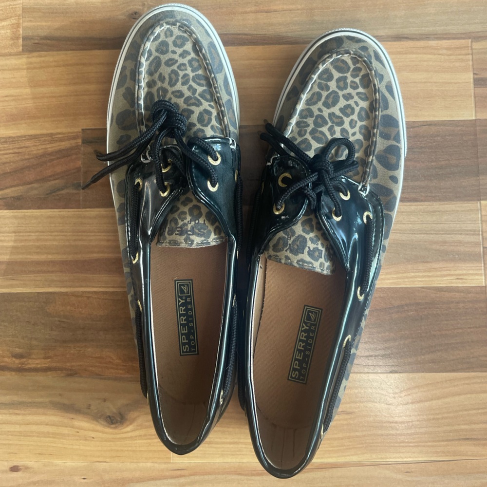 Sperry Leopard Boat Shoes